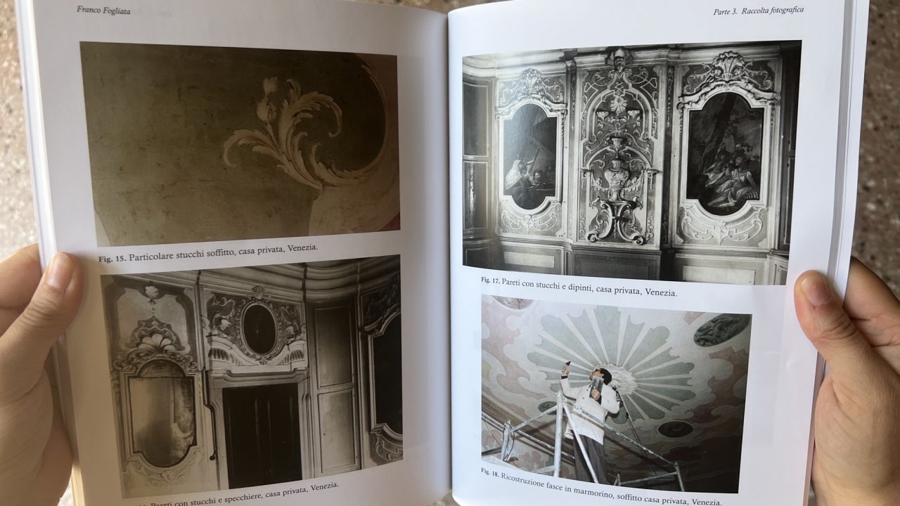 Foto storiche di pareti restaurate da Franco Fogliata